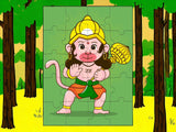 Hanuman Jigsaw Puzzle Game -  8 x 6 inches - Made in USA -  Return Gift for Kids for Pooja | Puja