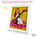 Saraswati Mata Jigsaw Puzzle Game for Kids | 20 Pieces | 8 x 6 inches | Goddess Saraswati - Return Gift for Kids for Pooja | Basant Panchami