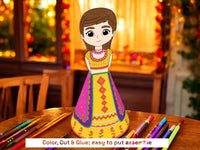 Indian Dolls Print @ Home Kids Activity