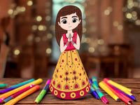 Indian Dolls Print @ Home Kids Activity