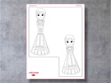 Indian Dolls Print @ Home Kids Activity