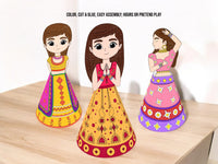 Indian Dolls Print @ Home Kids Activity