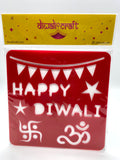 Diwali Themed Stencils for Kids  - 25+ Patterns, 6 Colorful Stencils for Rangoli, Art, Painting, Diwali Kids Favors
