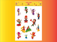 Lohri Dance Stickers - 12 stickers on 1 sticker sheet - Bhangra/Giddha/Punjabi Dance