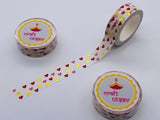 Glitter Heart Washi Tape - Mini Hearts/Valentine Washi Tape