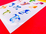 Ganesh Stickers - 12 stickers on 1 sticker sheet