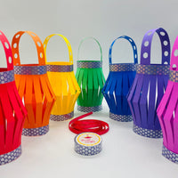 Diwali Rainbow Lantern DIY craft Kit | Diwali Festival Decoration | Toran | Makes 7 lanterns