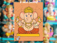Ganesh Jigsaw Puzzle Game -  8 x 6 inches - Made in USA - Ganesh Chaturthi Return Gift for Kids for Pooja | Puja