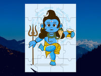 Lord Shiva Jigsaw Puzzle Game -  8 x 6 inches - Made in USA -  Return Gift for Kids for Pooja | Puja | Shiva | Shiv Jayanti | Maha Shivratri